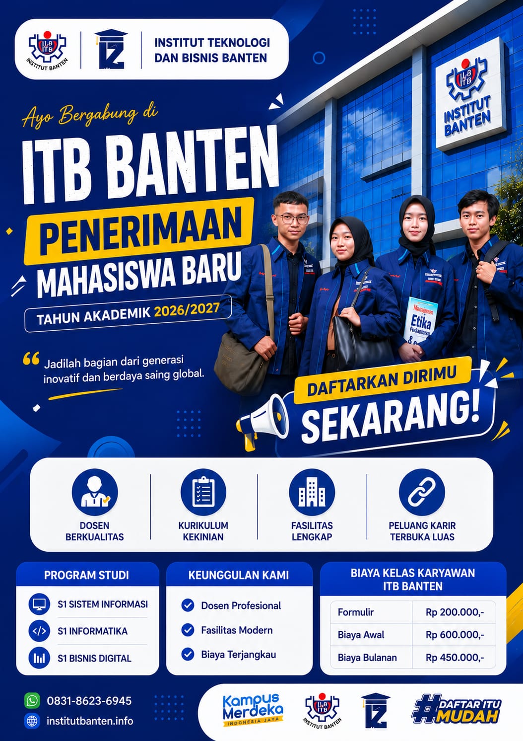 ITB Banten Kampus dengan Jurusan S1 Bisnis Digital dan Jadwal Fleksibel di Kota Serang