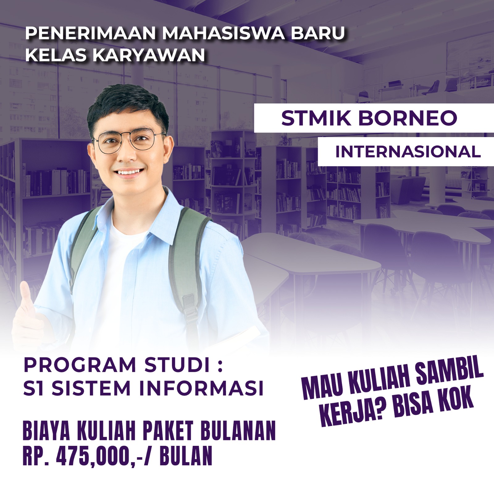 Kuliah Sambil Kerja di Stmik Borneo Balikpapan Kalimantan Timur