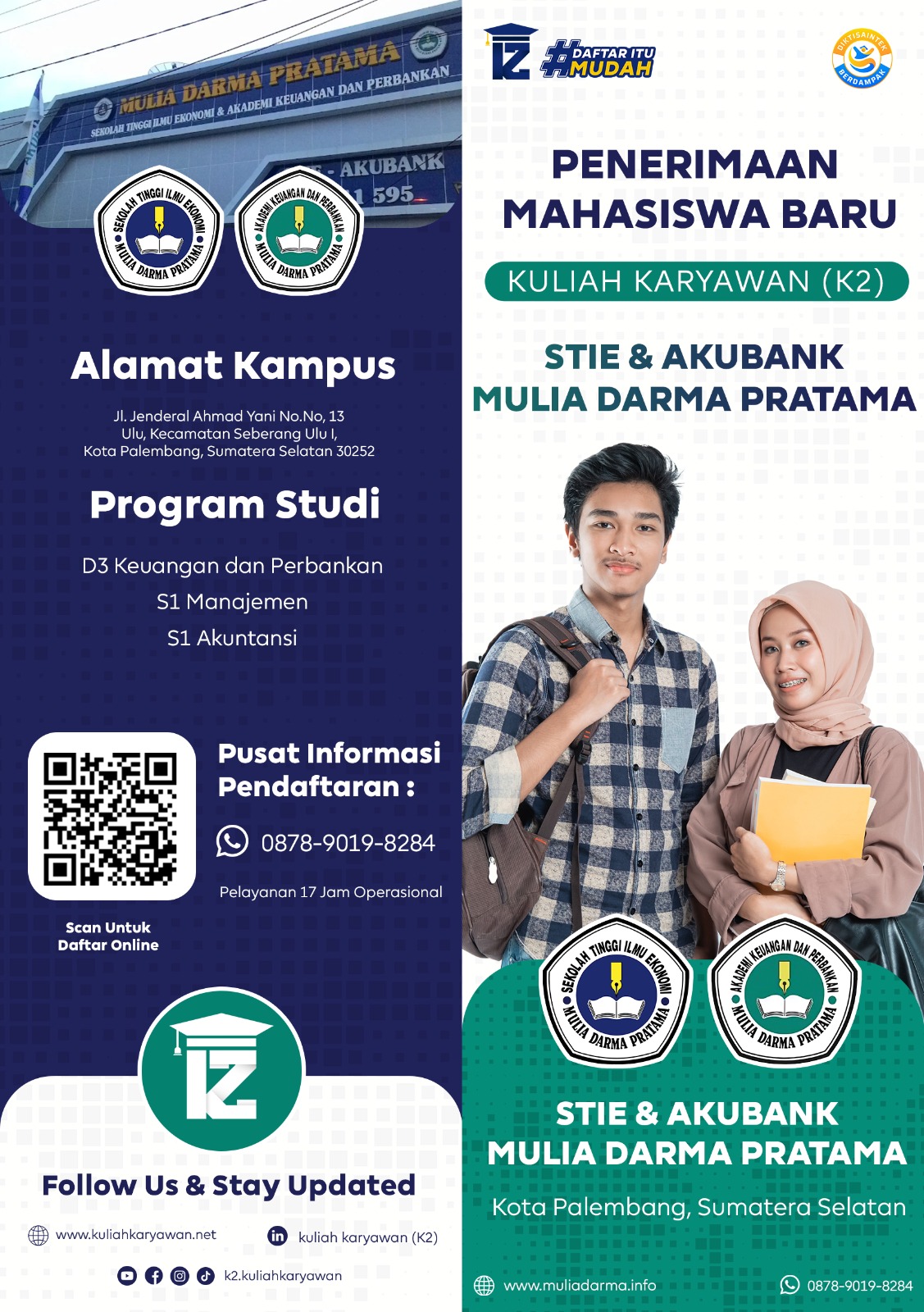 Biaya Pendaftaran Kuliah di Kampus STIE-AKU BANK Mulia Darma Pratama 