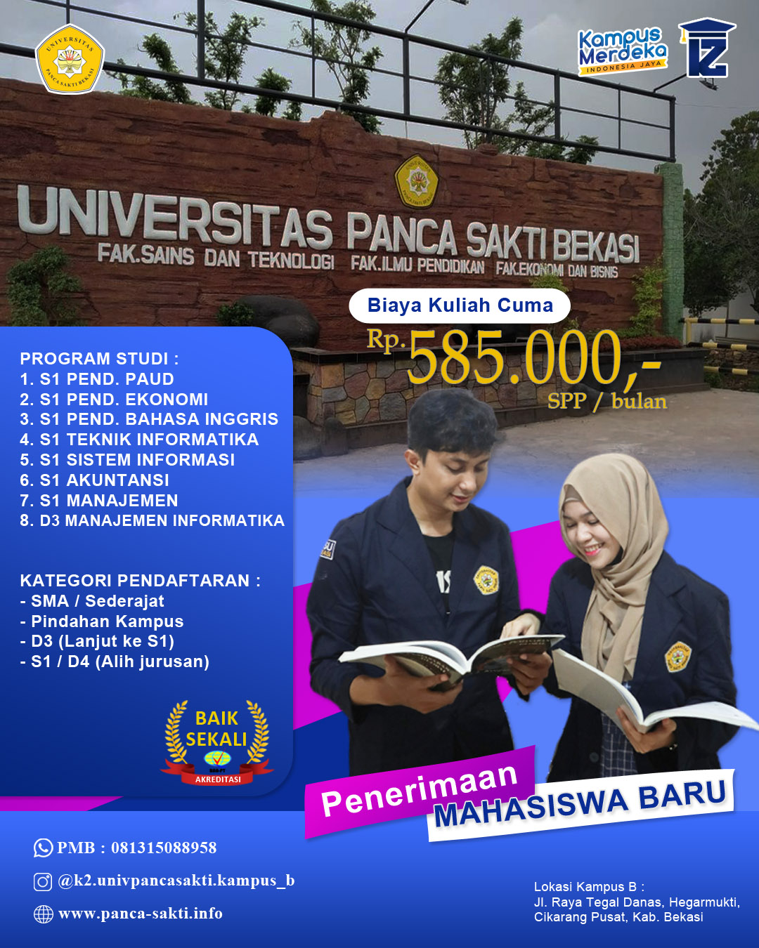 Prodi S1 Akuntansi Termurah di Cikarang Akreditasi B