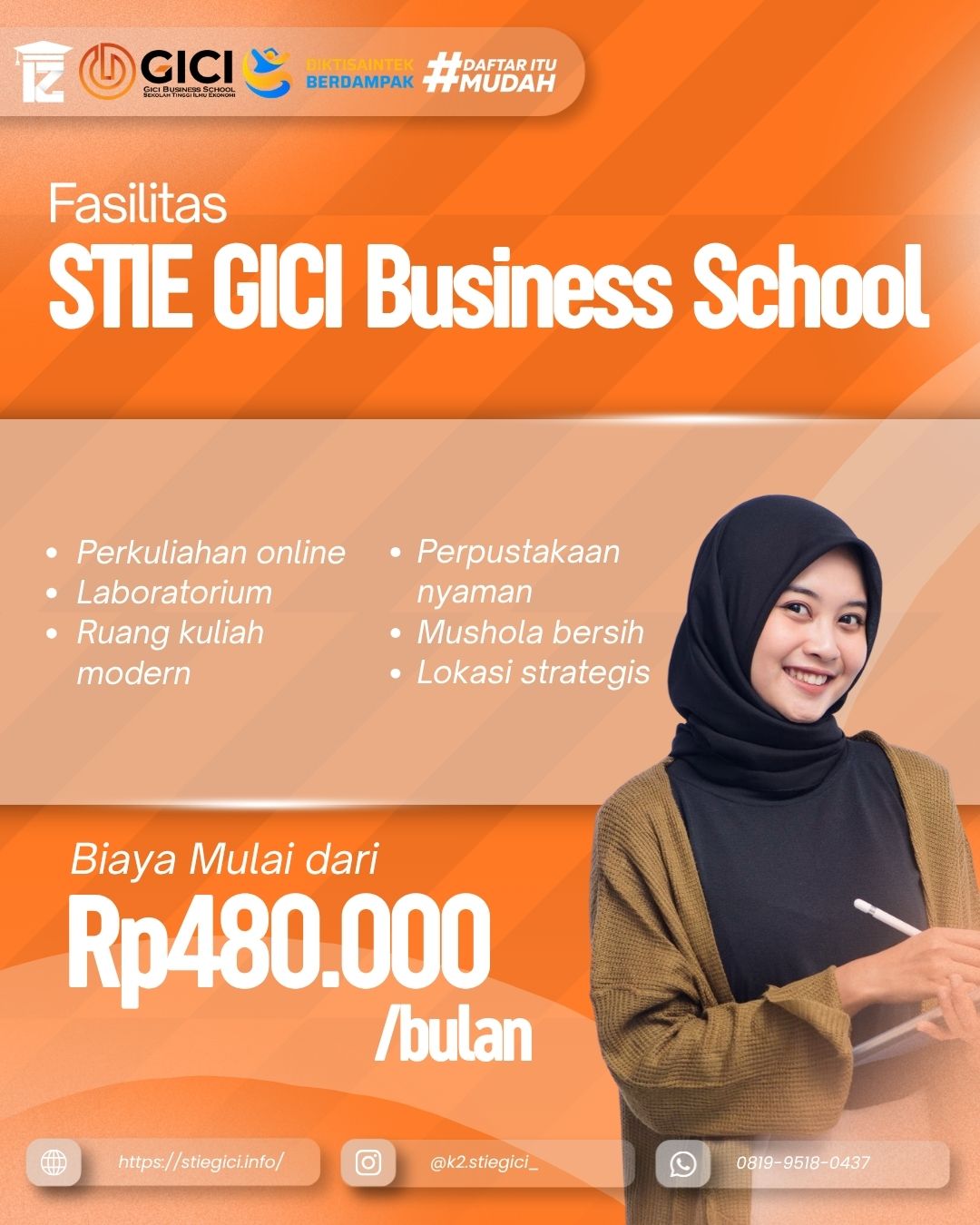 Fasilitas di STIE GICI Business School Bekasi