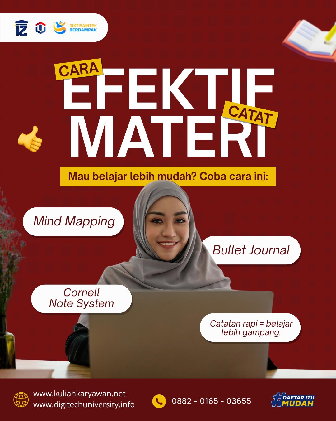 Cara Efektif Mencatat Materi Kuliah Di Digitech University