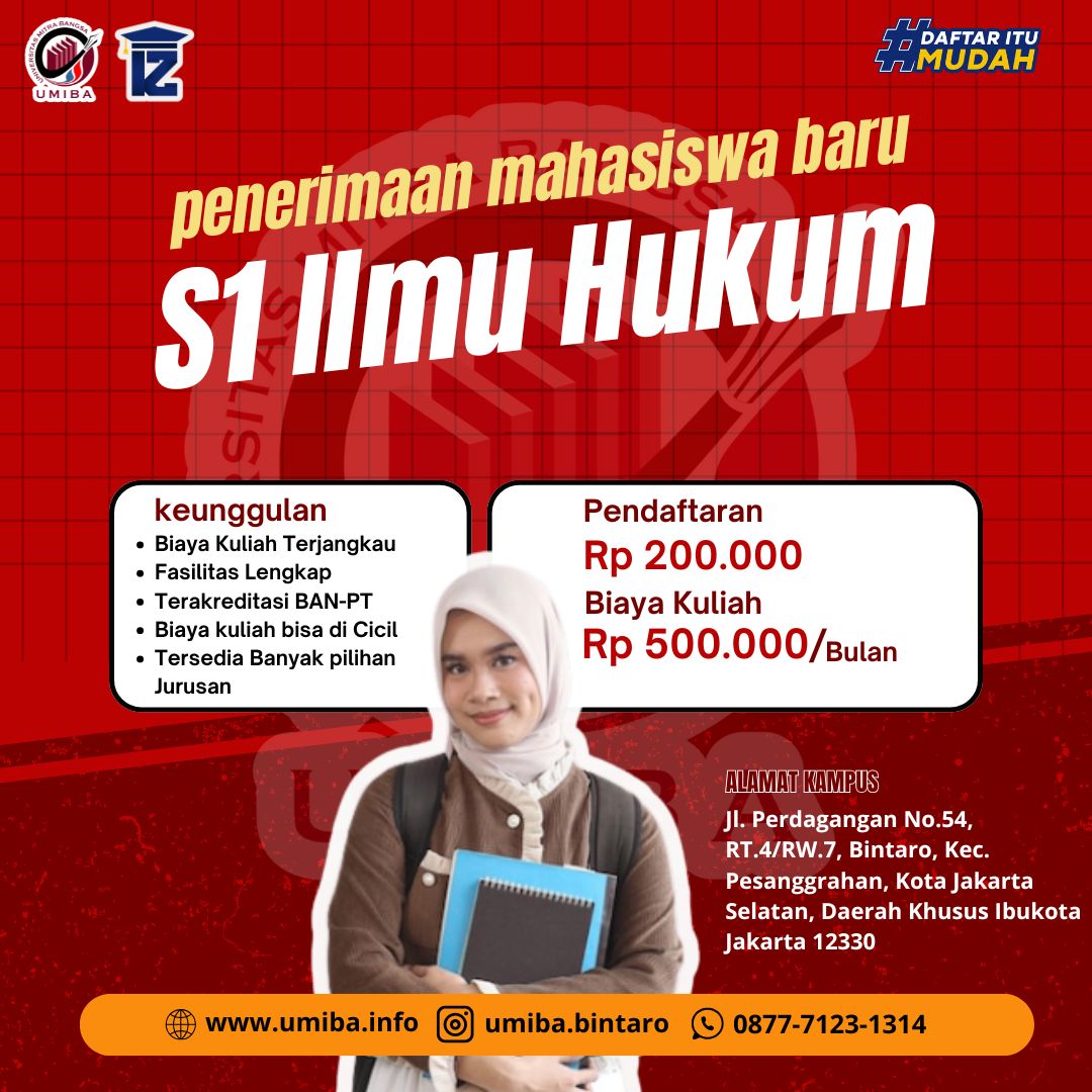 Kuliah Fakultas Hukum di UMIBA Bintaro