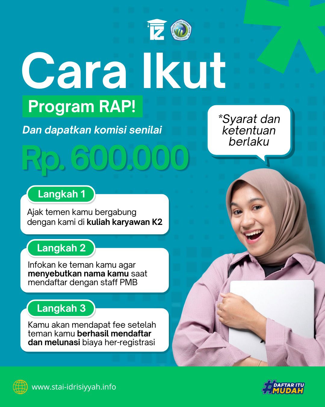 Dapat Komisi dari Rekomendasi Kampus ke Teman