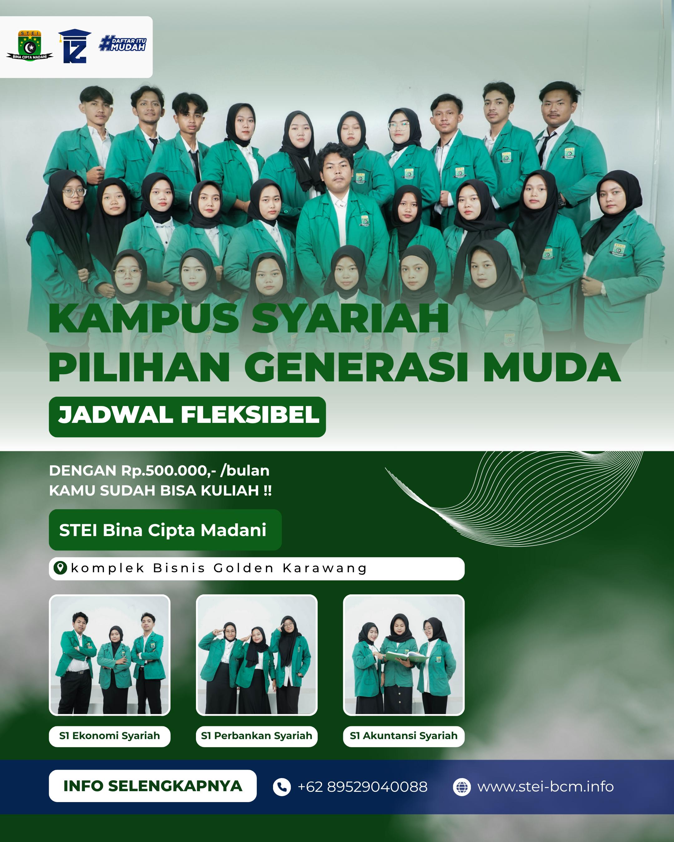 STEI Bina Cipta Madani Kampus Ekonomi Syariah dengan Jadwal Kuliah Fleksibel untuk Masa Depan Cerah