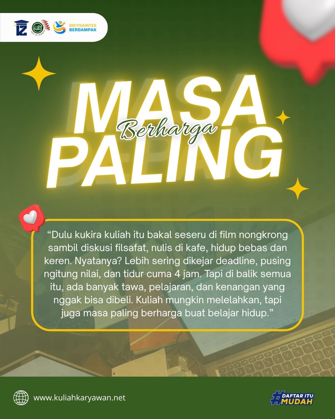 Realita Kuliah Nggak Seindah Film Tapi di STKIP Al Hikmah Surabaya Kuliah Cuma 600Rb