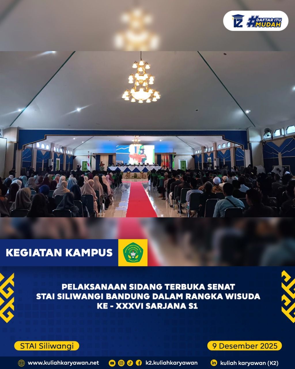Wisuda ke-36 STAI Siliwangi Bandung Mencetak Lulusan Unggul dan Berakhlak Mulia