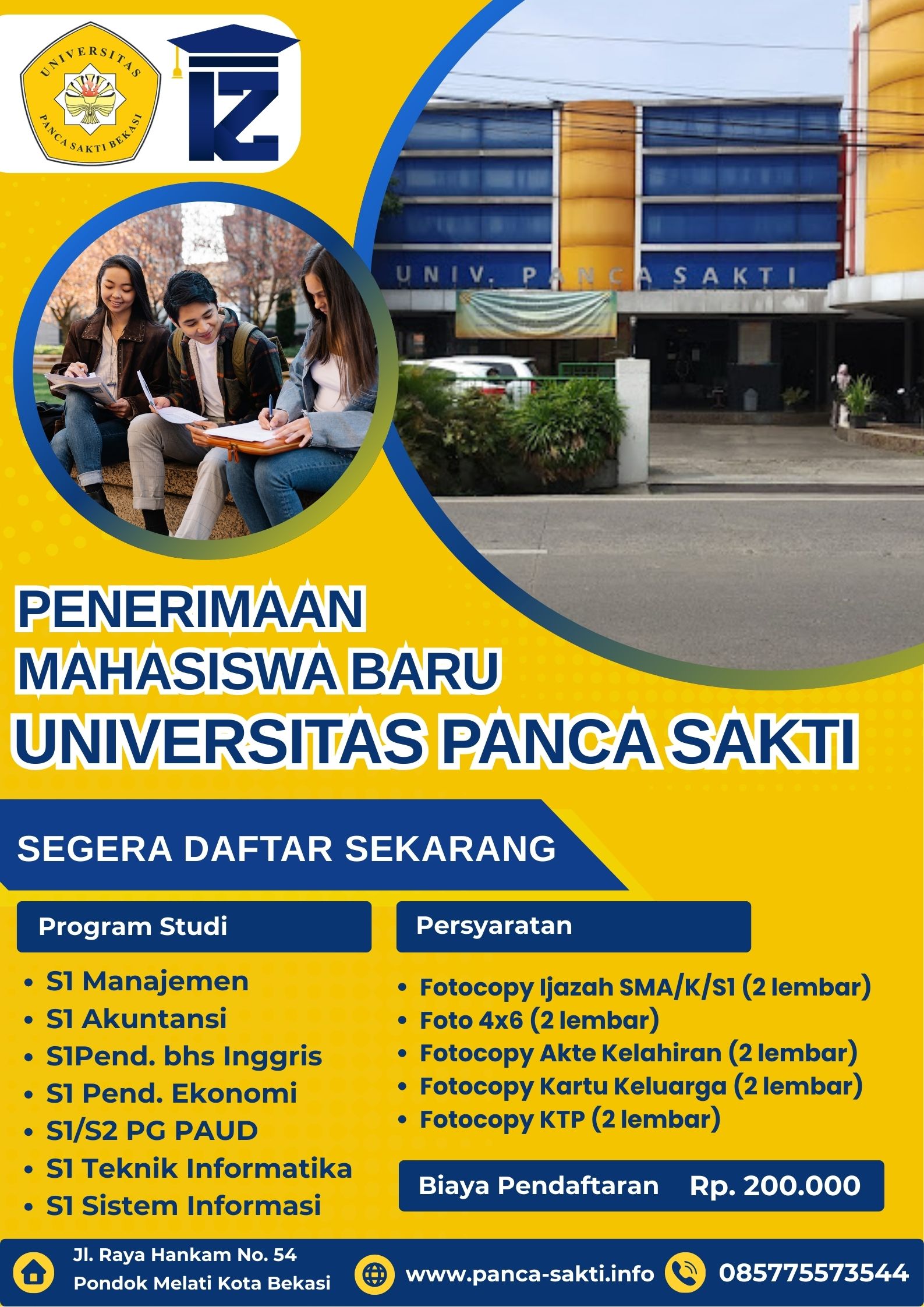 Kuliah Karyawan dan Murah di Universitas Panca Sakti Bekasi