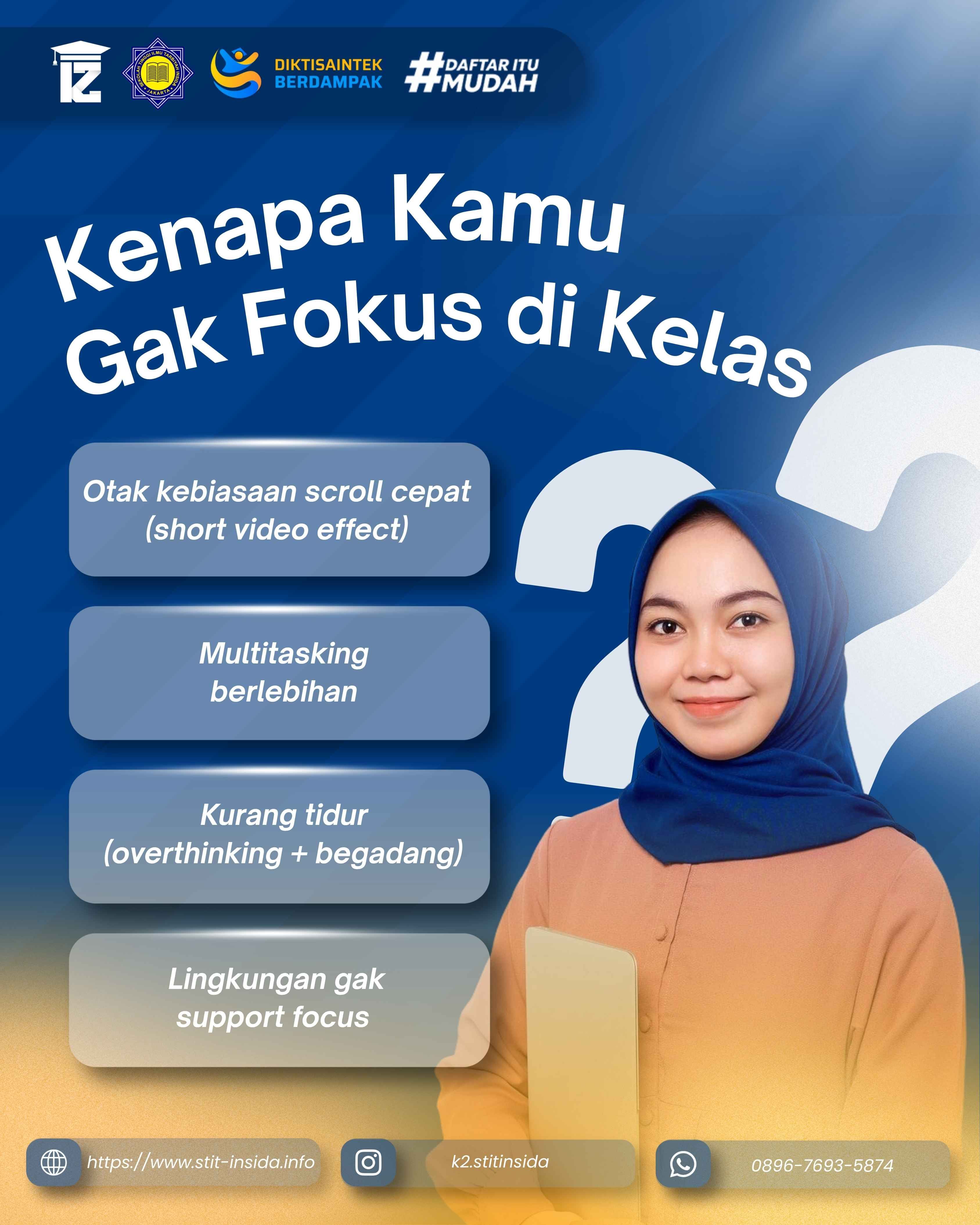 Alasan Kamu Sering Susah Fokus di Kelas 