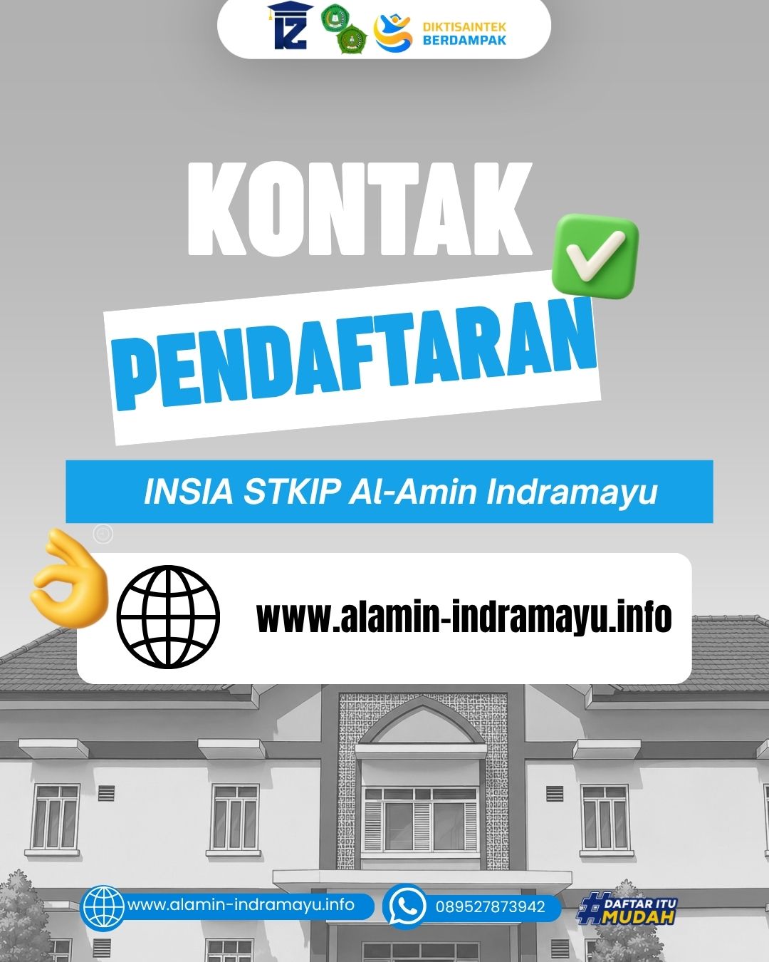 Kontak Pendaftaran Mahasiswa Baru Institut Studi Islam Al Amin Indramayu 