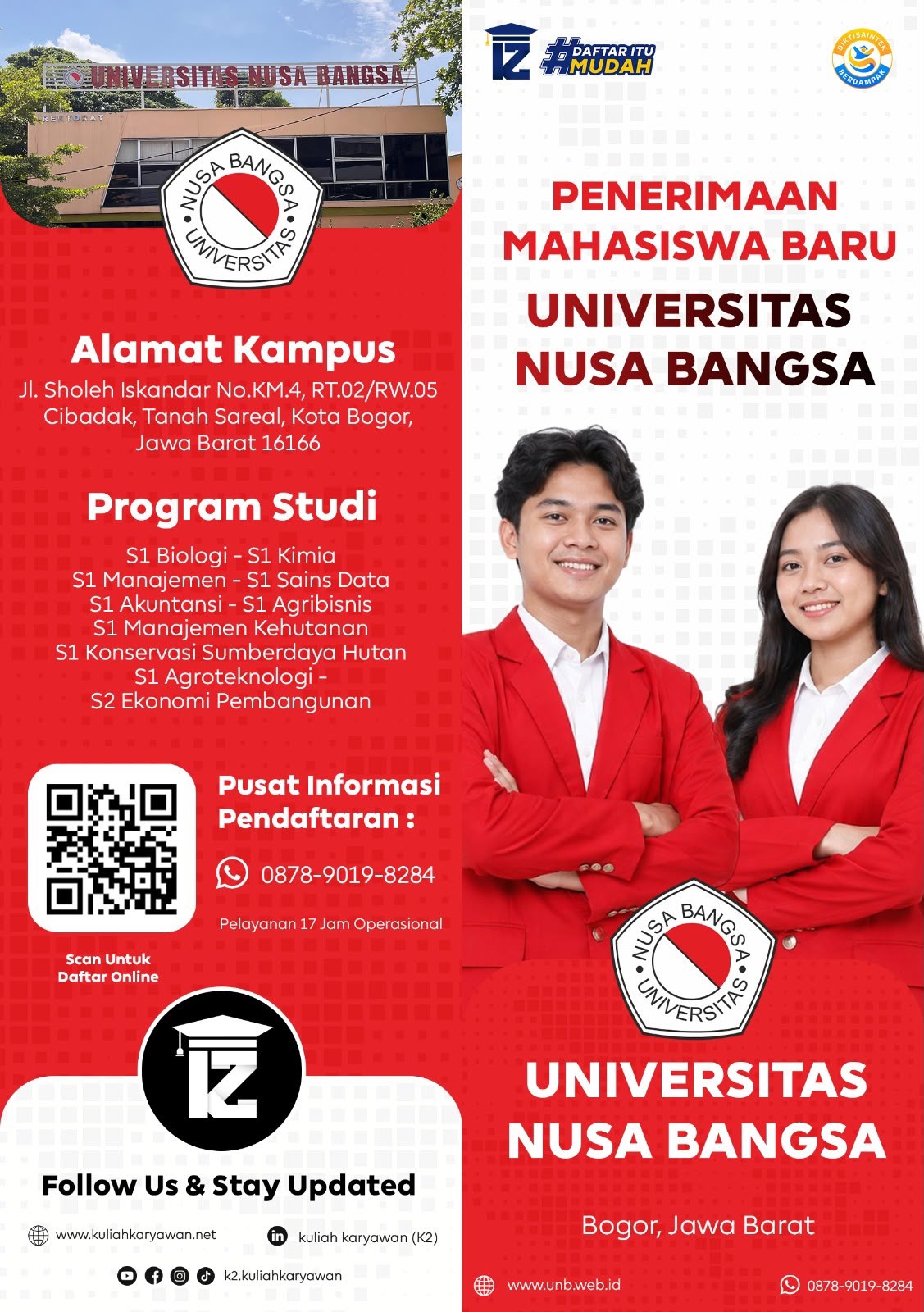 Informasi Kuliah di kuliahkaryawan.net Universitas Nusa Bangsa