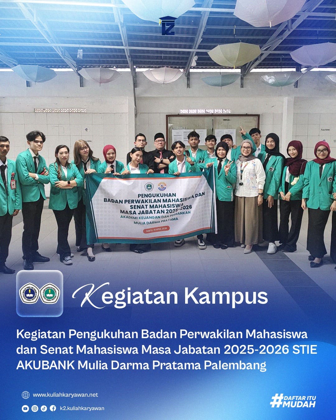 Pengukuhan Badan Perwakilan Mahasiswa & Senat Mahasiswa STIE Mulia Darma Pratama Palembang