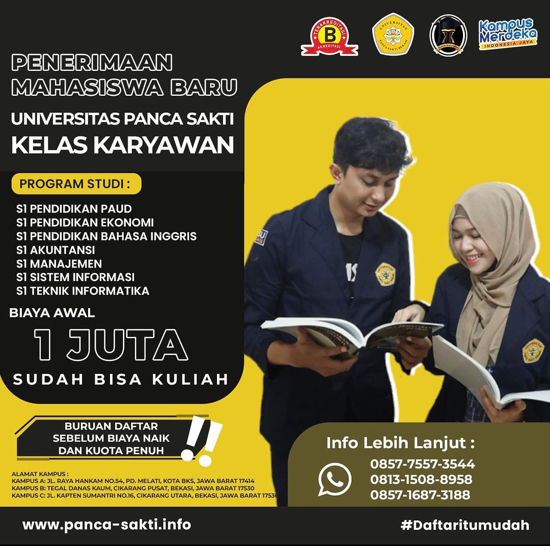 Kelas Karyawan Malam Terjangkau di Jatiwaringin