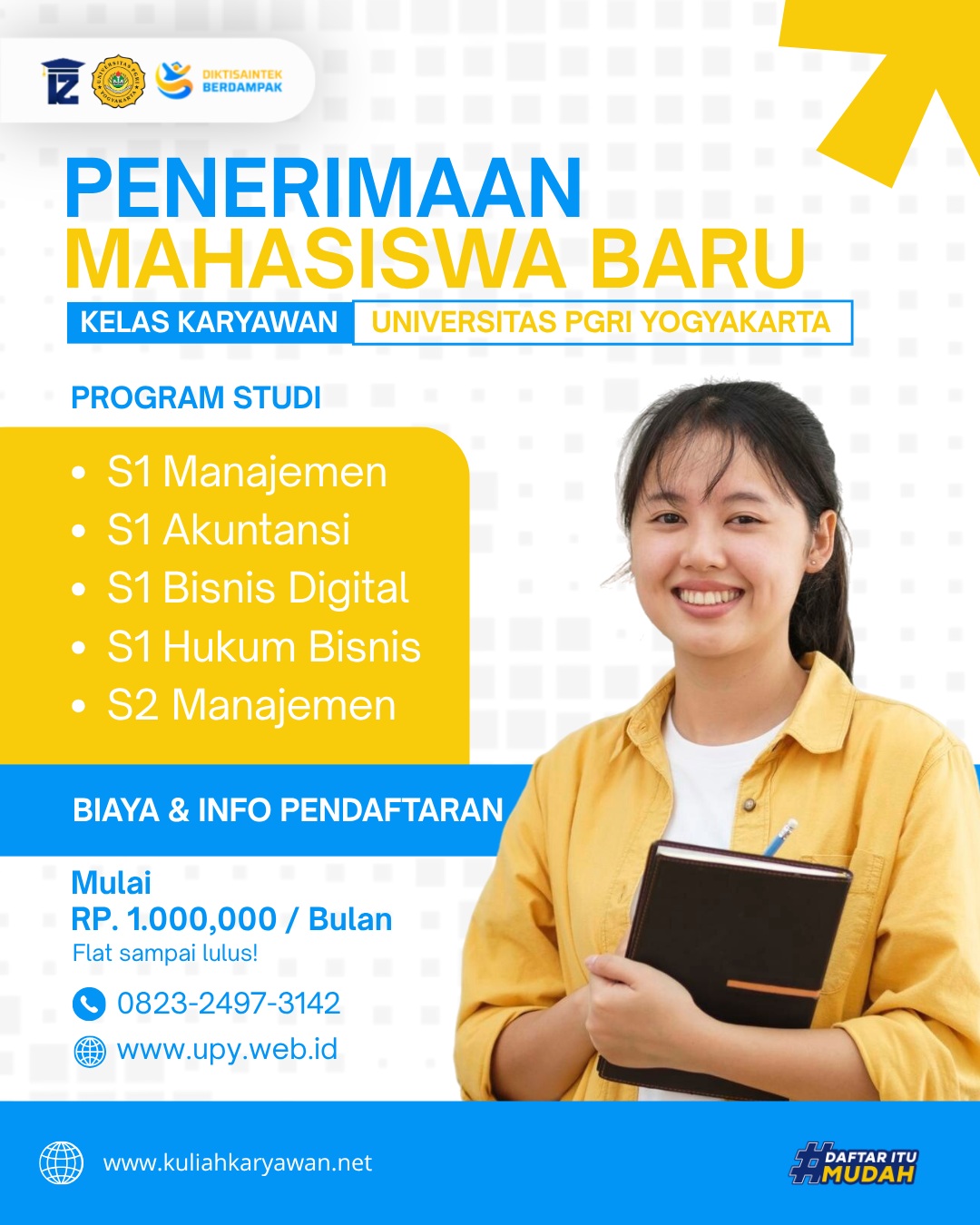 Kuliah Karyawan K2 Fakultas Bisnis dan Hukum di Universitas PGRI Yogyakarta Biaya Terjangkau dan Jad