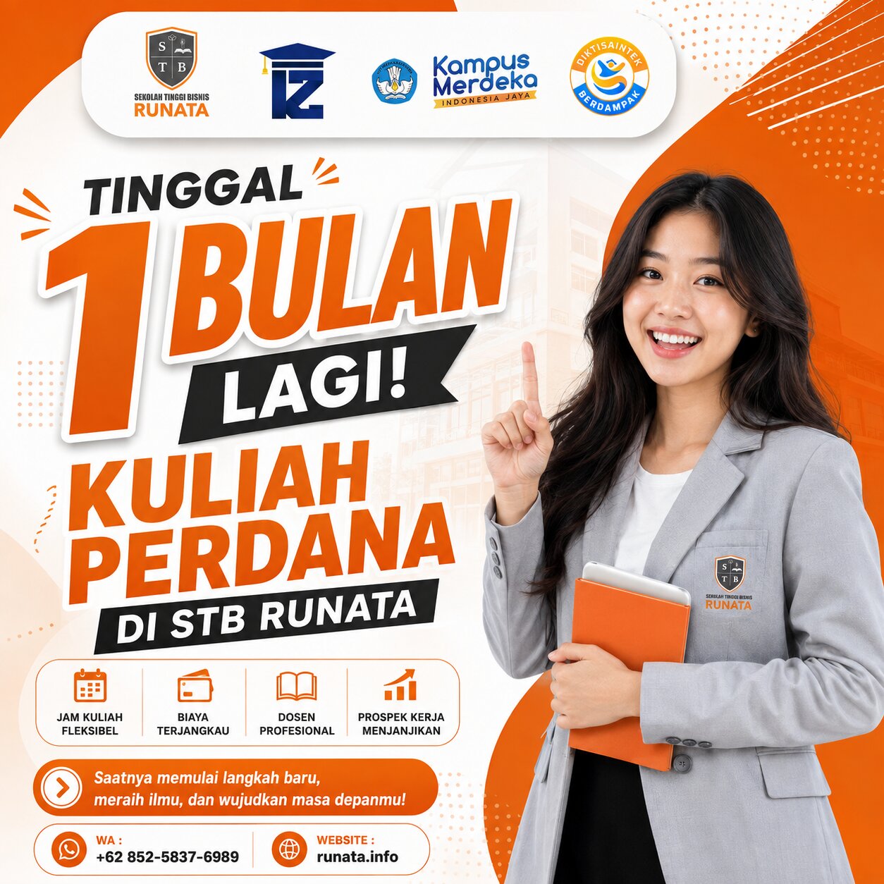 Kuliah Perdana STB Runata 1 Bulan Lagi