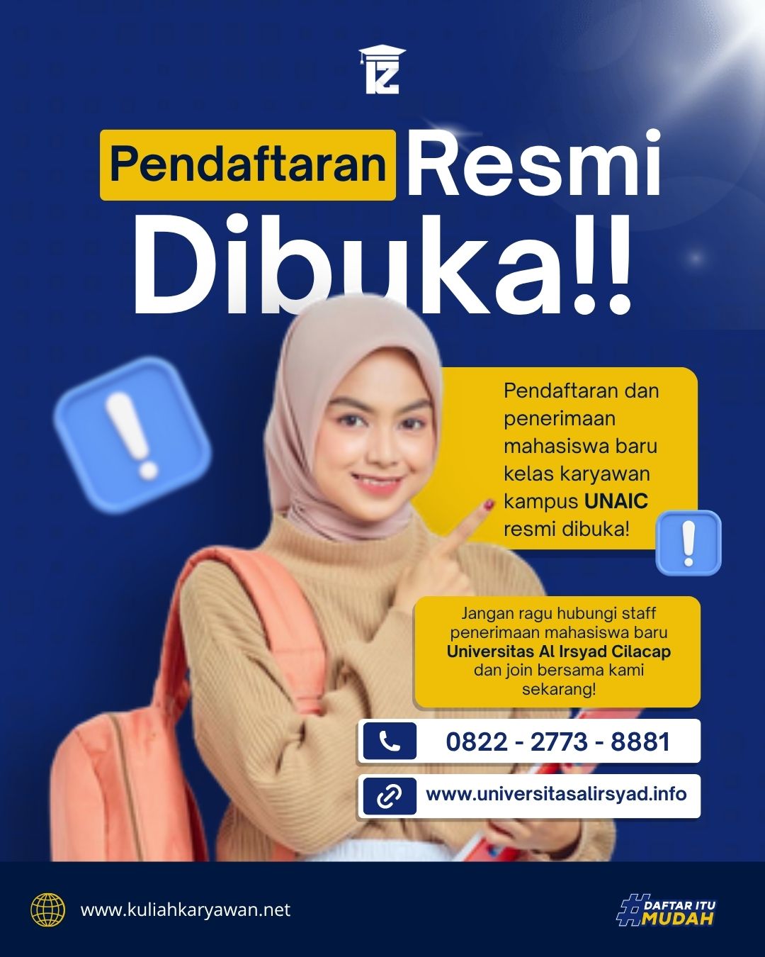 Pendaftaran Kelas Karyawan UNAIC 2026