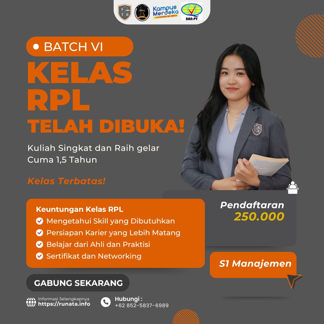 Pendaftaran Kelas RPL Batch VI Telah Dibuka