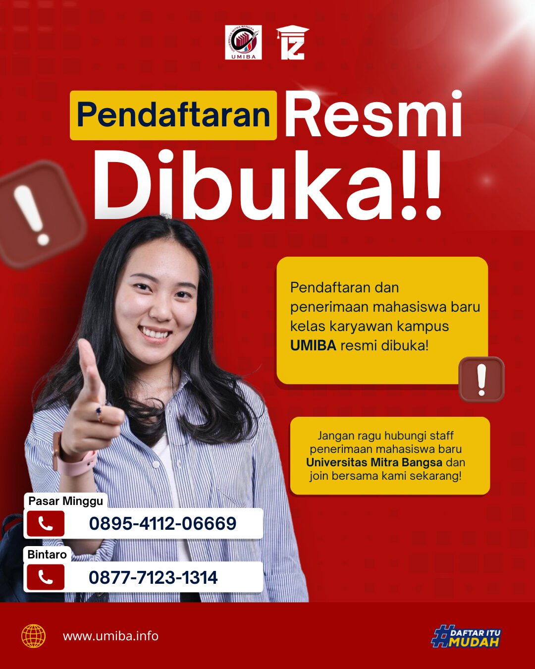 Pendaftaran Mahasiswa Baru Tahun Ajaran 2027 Kampus Universitas Mitra Bangsa