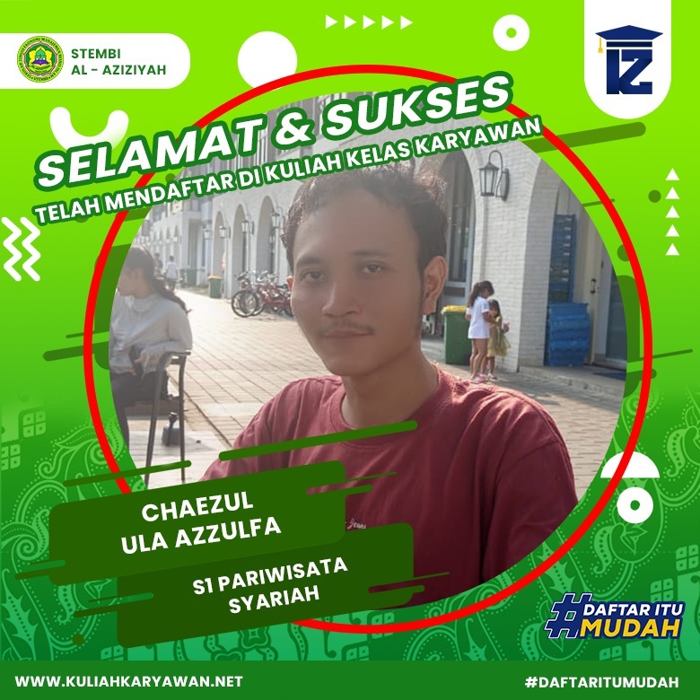 Pendaftaran Mahasiswa Baru Program Studi Pariwisata Di Stembi Al Aziziyah
