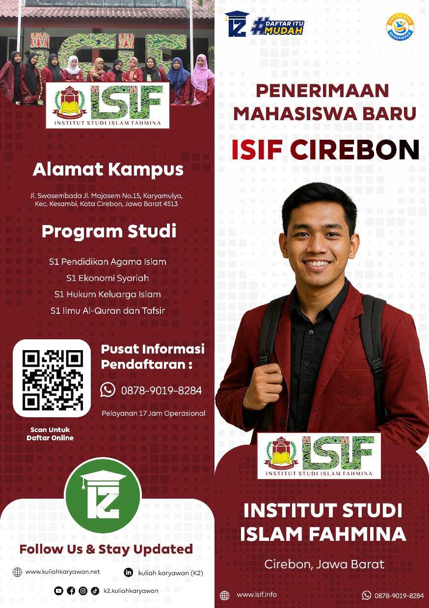 Pendaftaran Mahasiswa Baru ISIF Cirebon Resmi Dibuka Tahun Ajaran 2026 