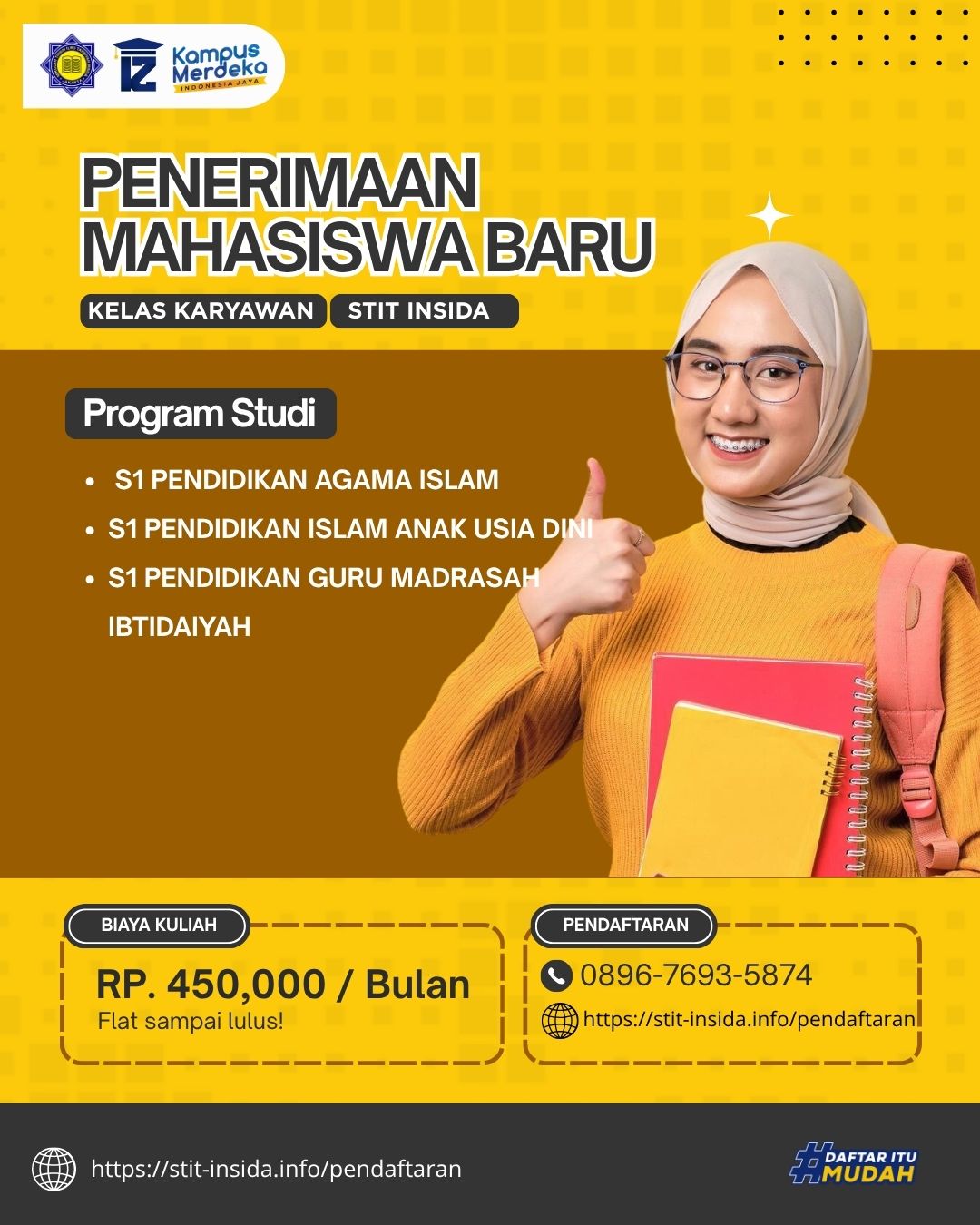 Pendaftaran Kelas Karyawan STIT INSIDA Jakarta Timur 