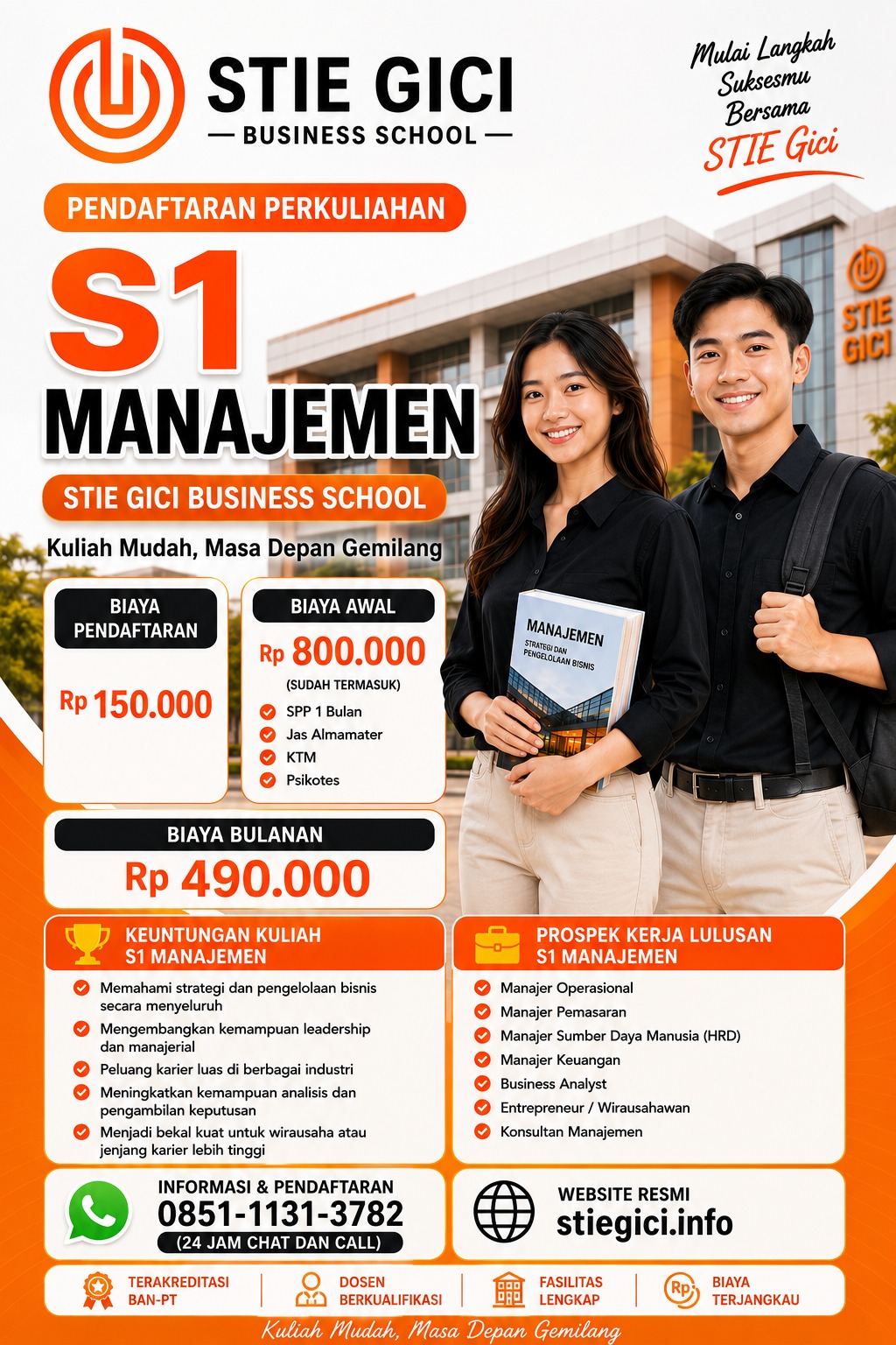 Kuliah S1 Manajemen di STIE GICI Business School