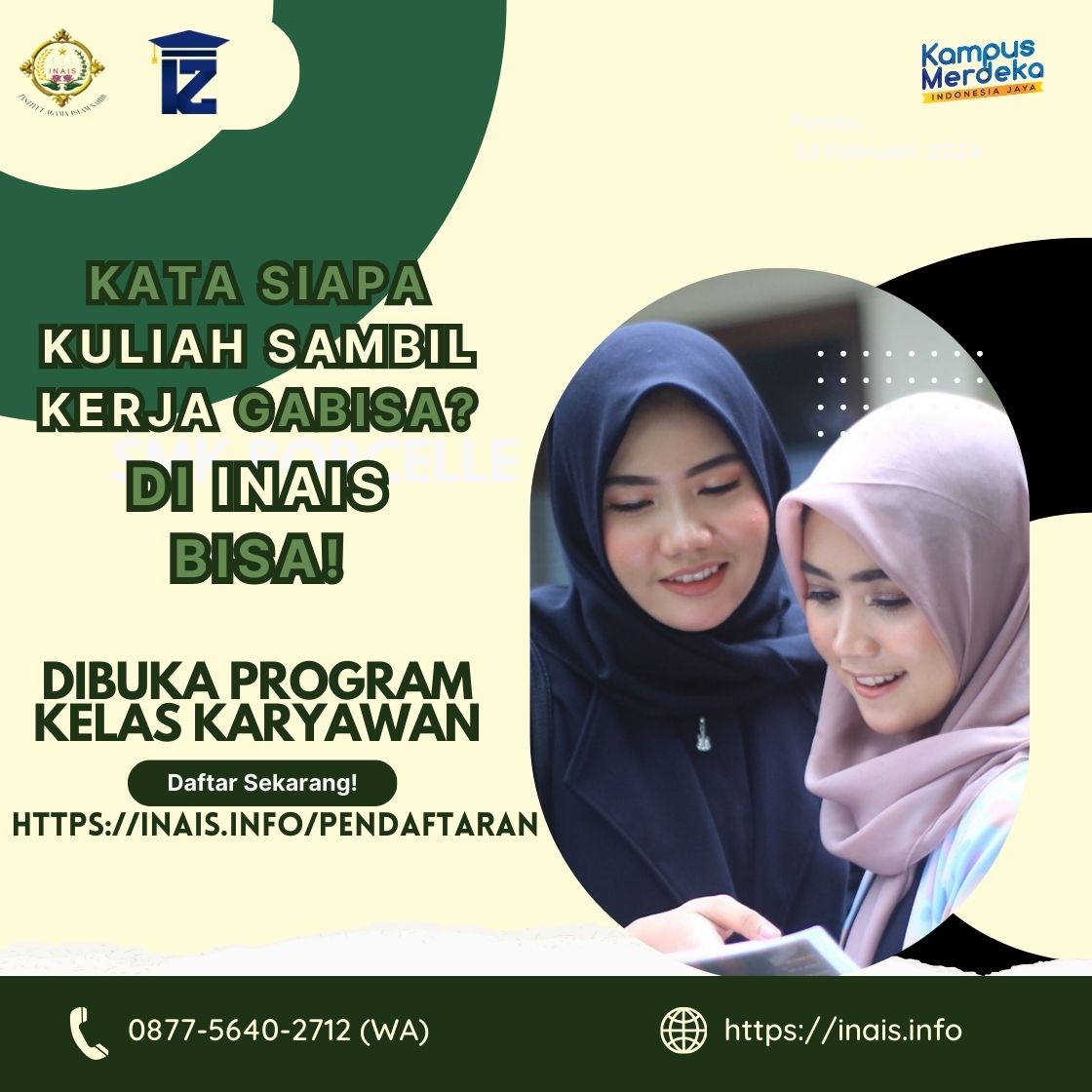 Kuliah Sambil Kerja I Institut Agama Islam Sahid 