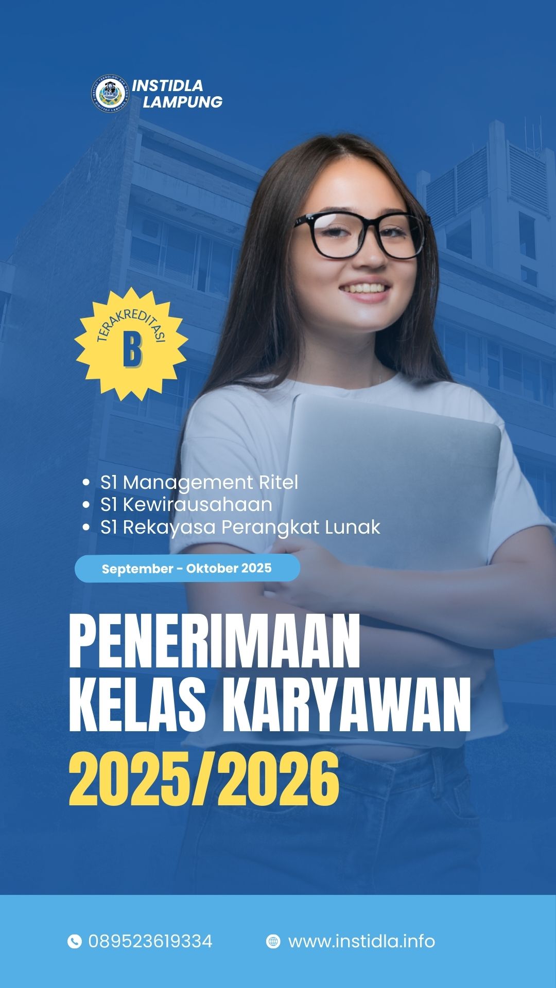 Penerimaan Mahasiswa Baru Kampus INSTIDLA Lampung