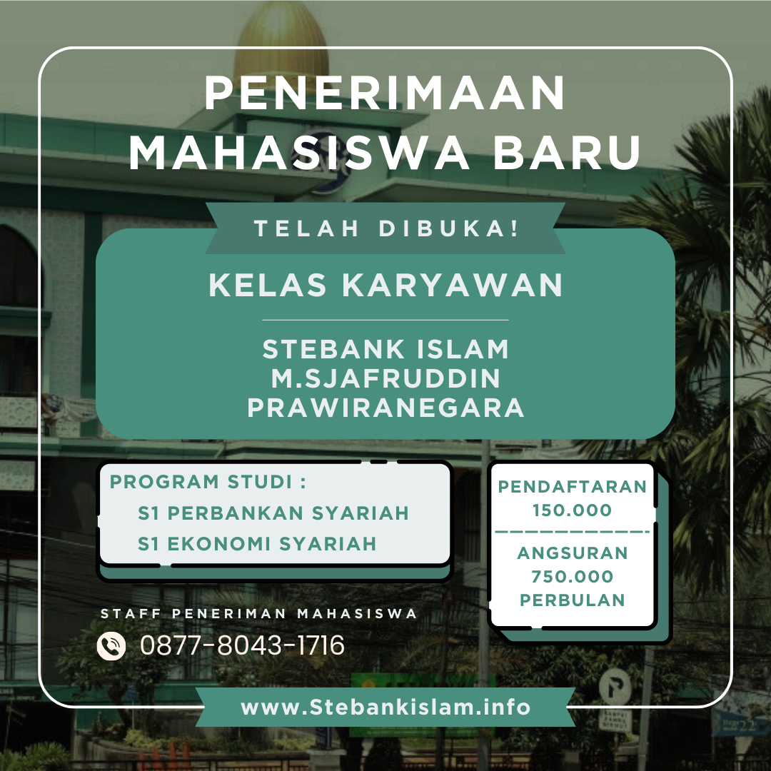 Kelas Weekend Di STEBank Islam M.Sjafruddin Prawiranegara