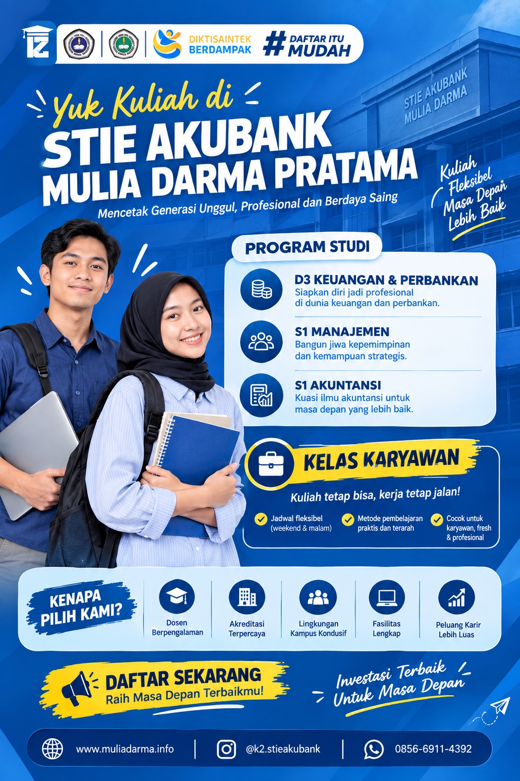 Cara Mudah Jadi Mahasiswa STIE AKUBANK Mulia Darma Pratama Palembang