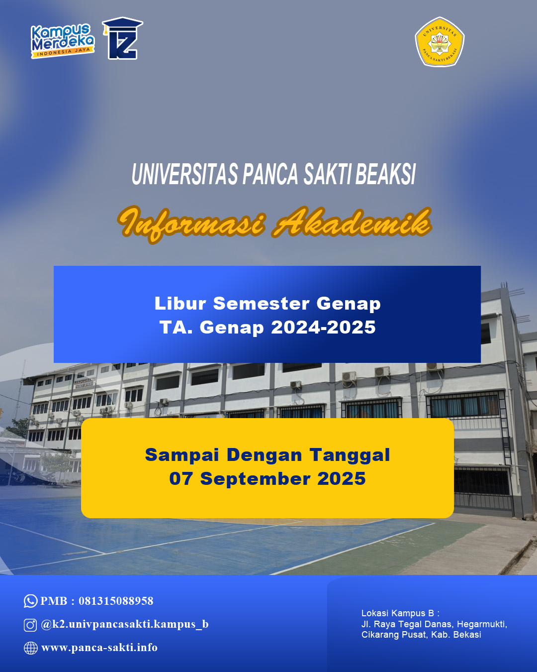Libur Semester Genap Universitas Panca Sakti