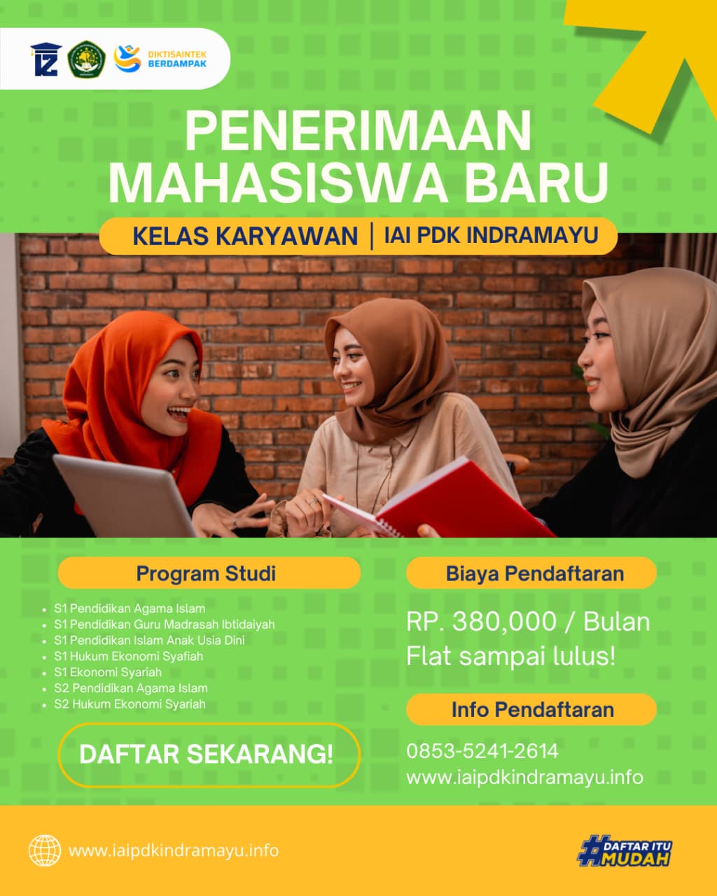 Informasi Biaya Kuliah Kelas Karyawan IAI PDK Indramayu