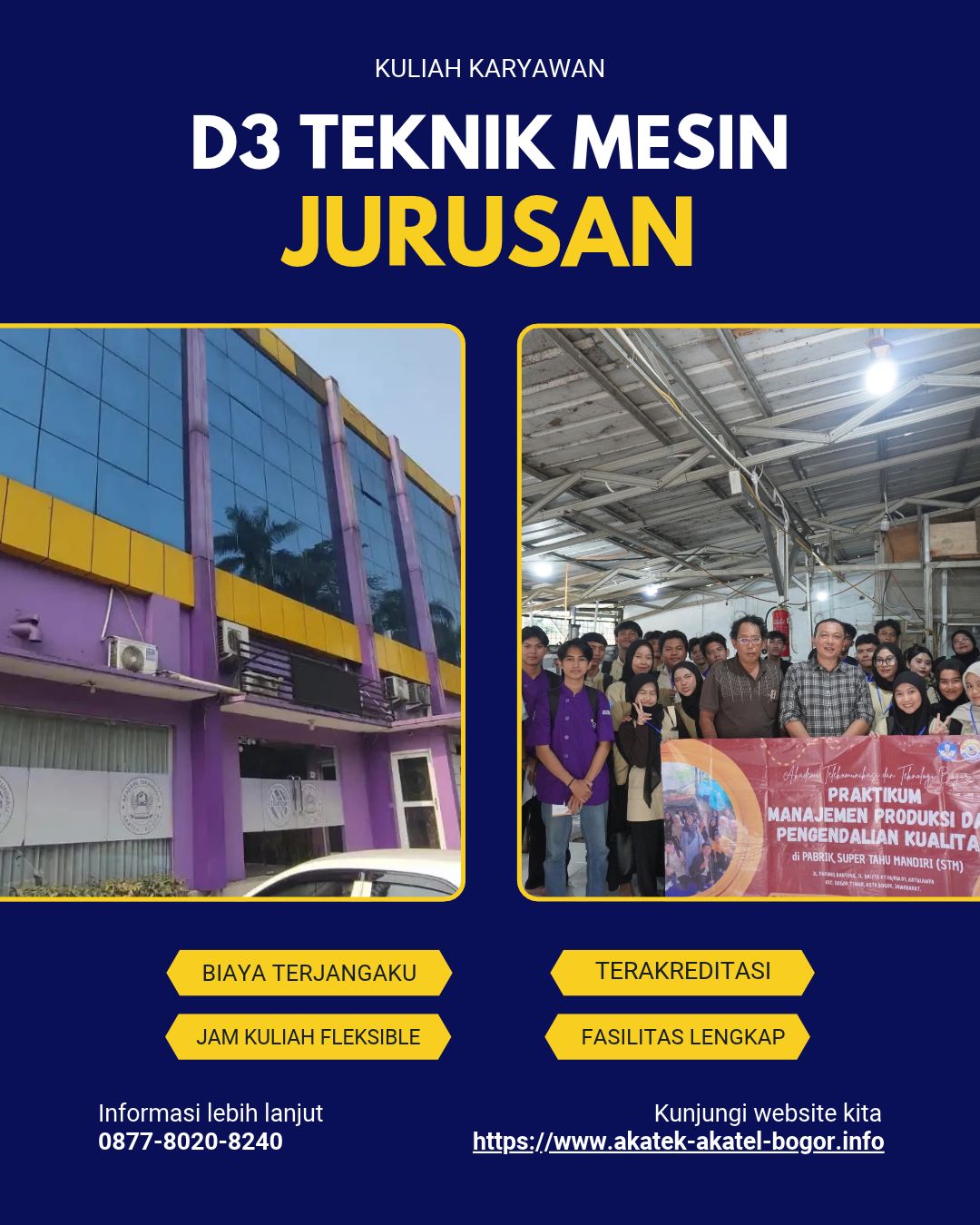 Kelas Karyawan Di Akatek Dan Akatel Bogor Biaya Kuliah Yang Terjangkau