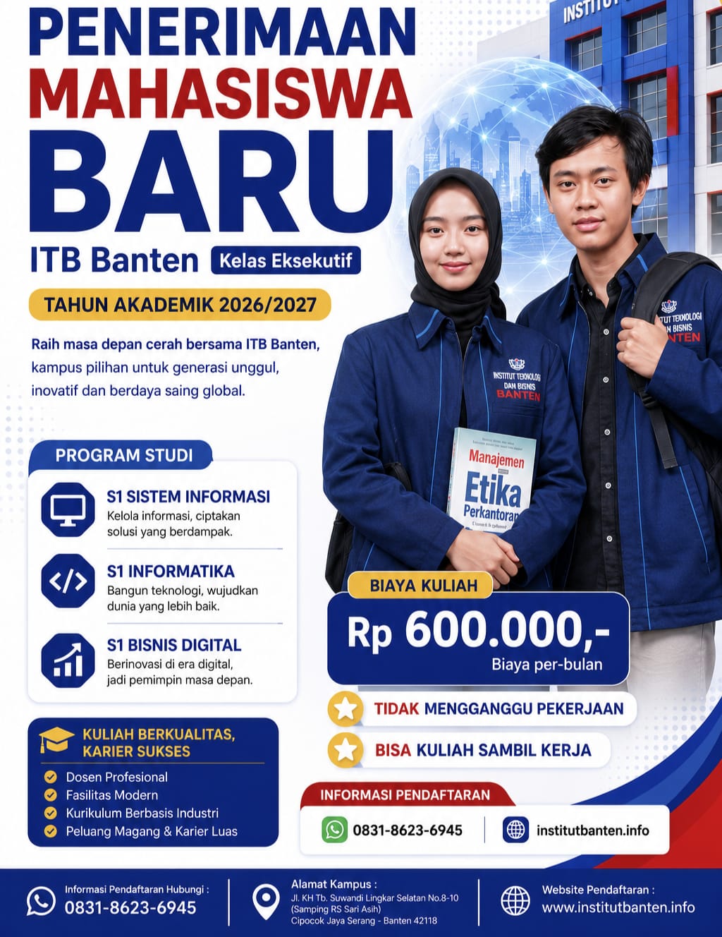 Kampus ITB Banten dengan Jurusan S1 Informatika Jadwal Fleksibel di Kota Serang
