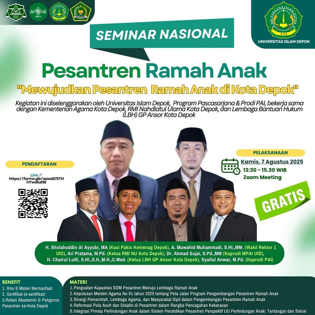 Universitas Islam Depok Buka Seminar dengan Tema Nasional Pesantren Ramah Anak