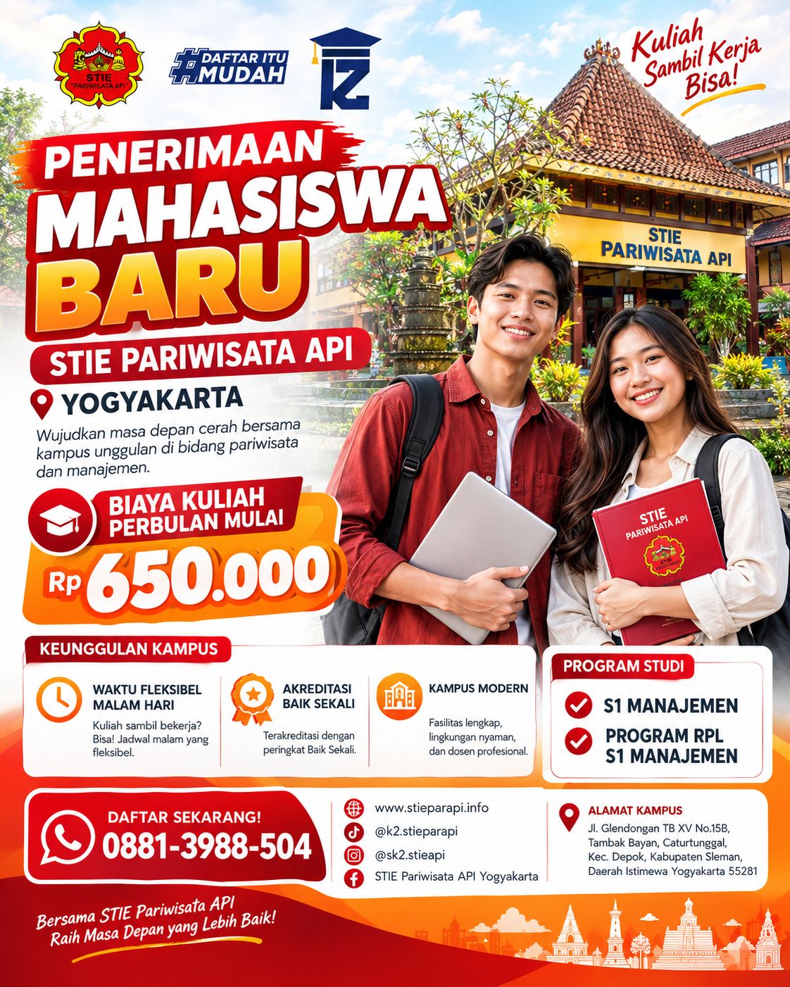 Info Kuliah Karyawan K2 STIE Pariwisata API Yogyakarta