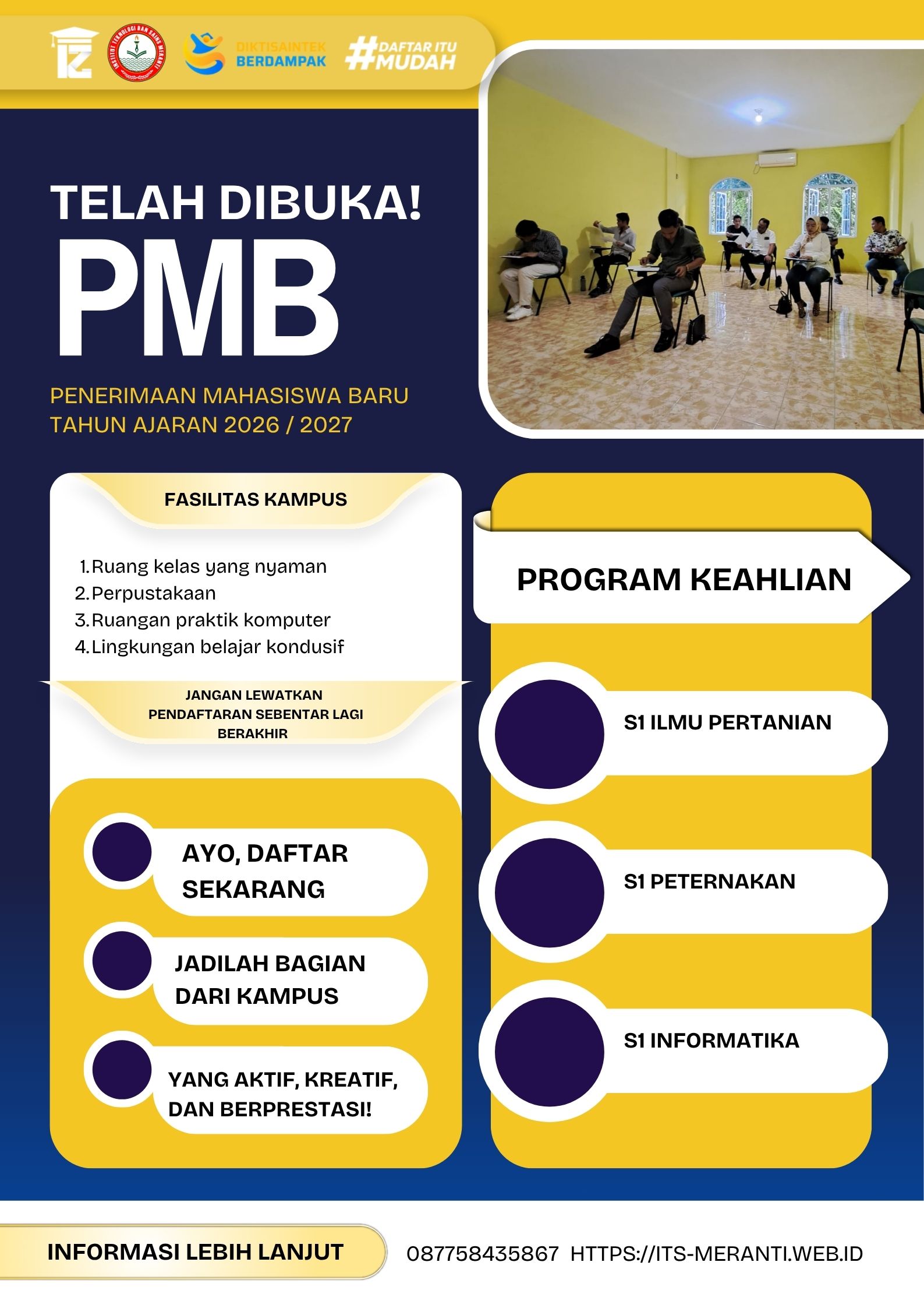 Fasiltas Kampus Insitut Teknologi Sains Meranti Batam 