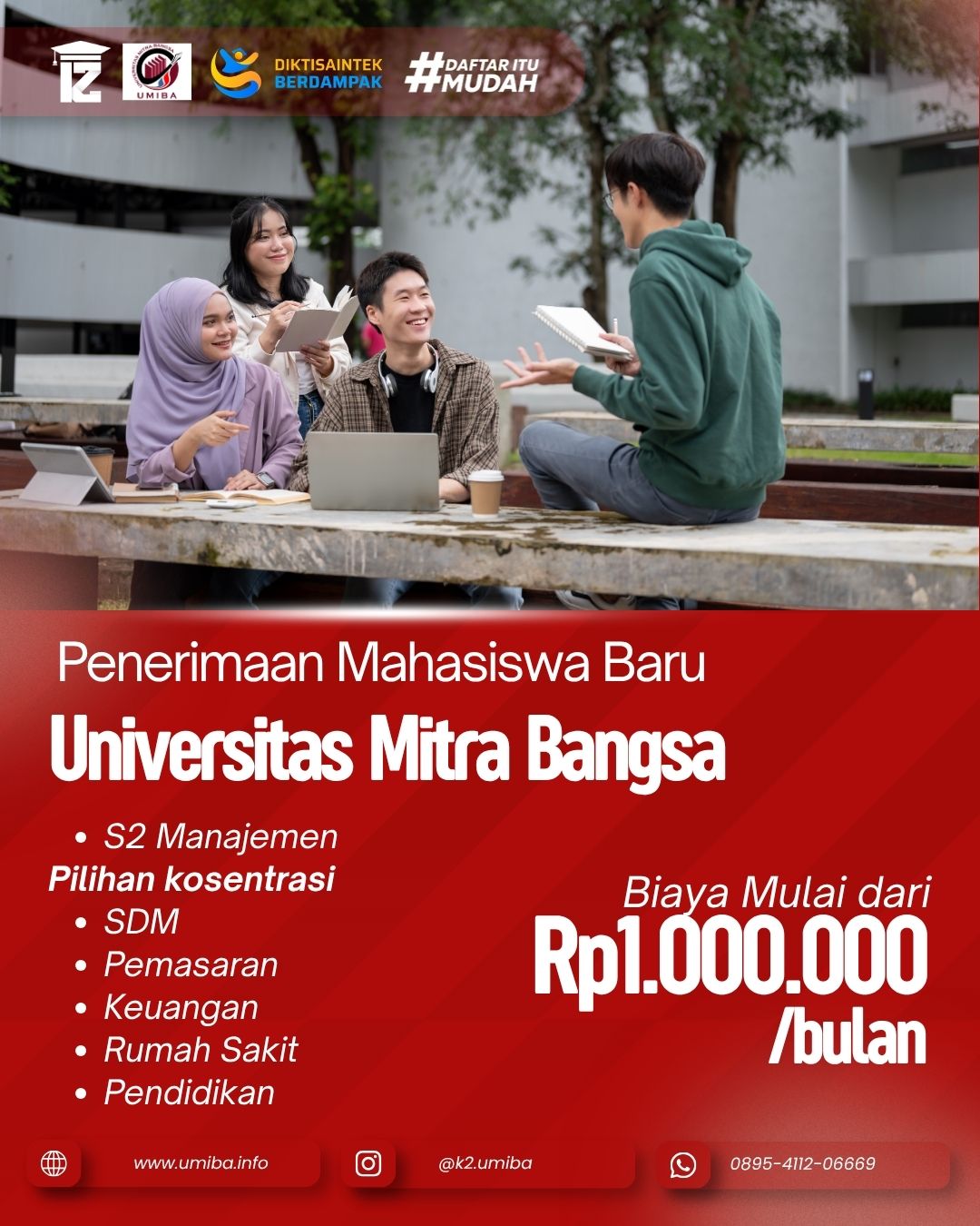 Kuliah S2 Manajamen Kampus Universitas Mitra Bangsa PasarMinggu Jakarta Selatan