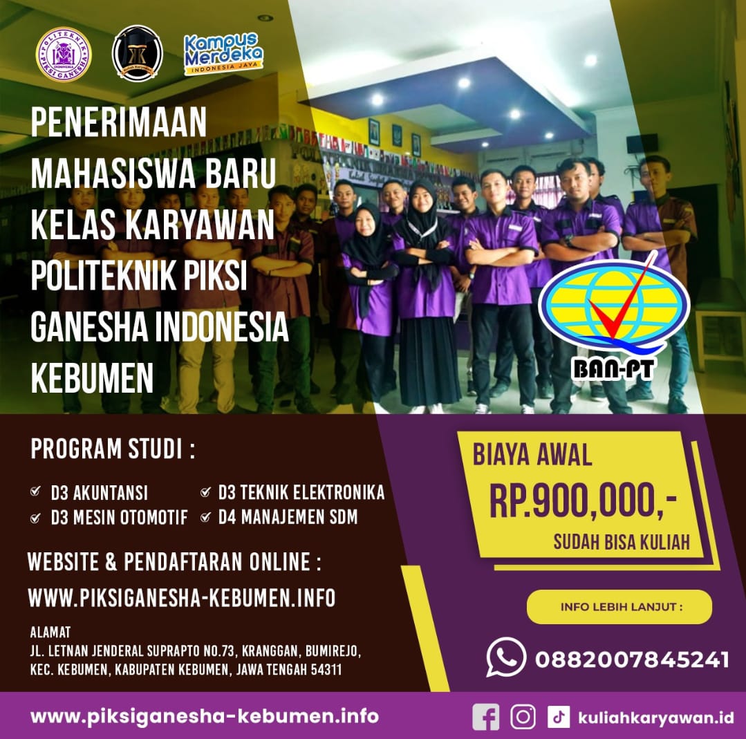 Kuliah Karyawan biaya terjangkau di kota Kebumen
