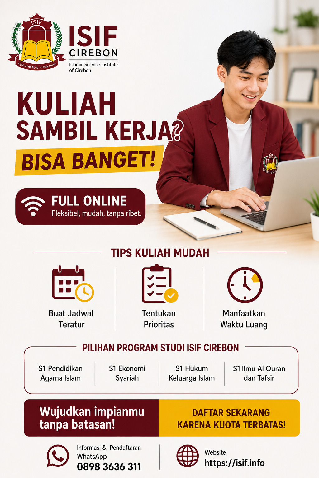 Tips Mengatur Waktu Kuliah dan Kerja