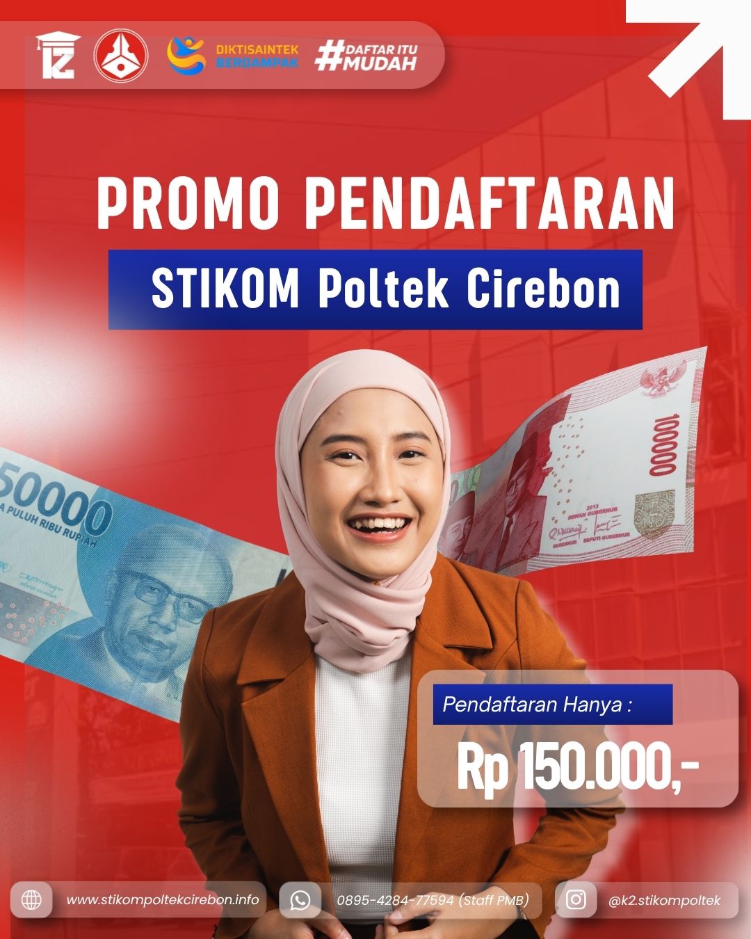 Promo pendaftaran STIKOM Poltek Cirebon