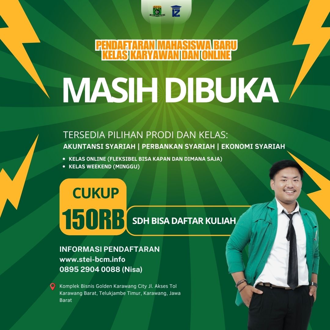 Pendaftaran Mahasiswa Baru STEI BCM Karawang Masih Dibuka untuk Gelombang 2 Tahun 2026
