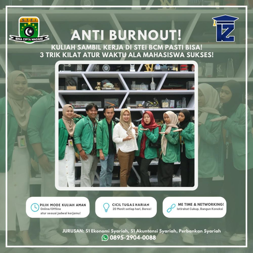 3 Trik Kilat Atur Waktu Kuliah Karyawan di STEI BCM