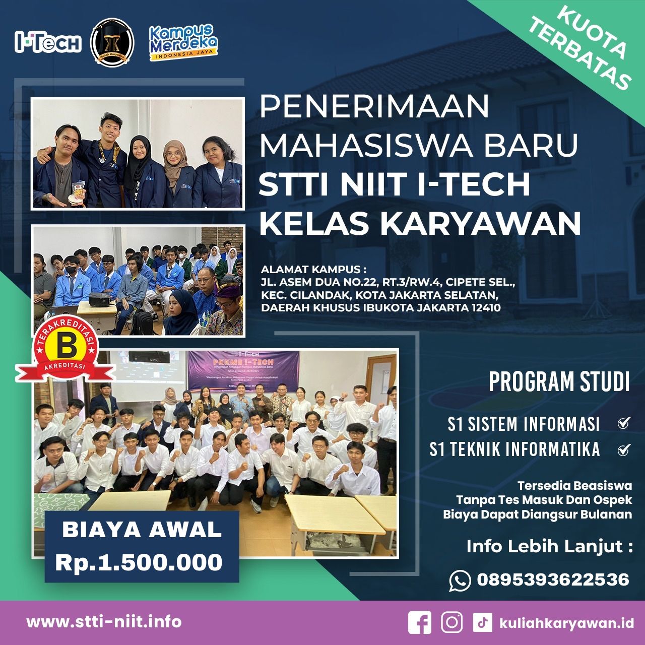 Kampus IT Kelas Karyawan Biaya Terjangkau di Jakarta Selatan
