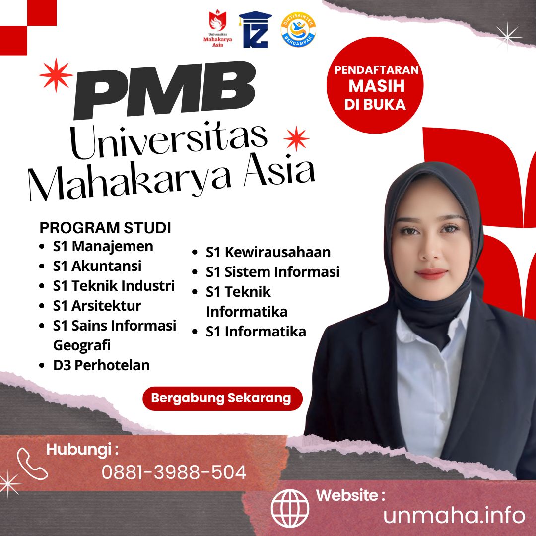 Biaya Kuliah Jurusan Manajemen Kelas Karyawan di Universitas Mahakarya Asia
