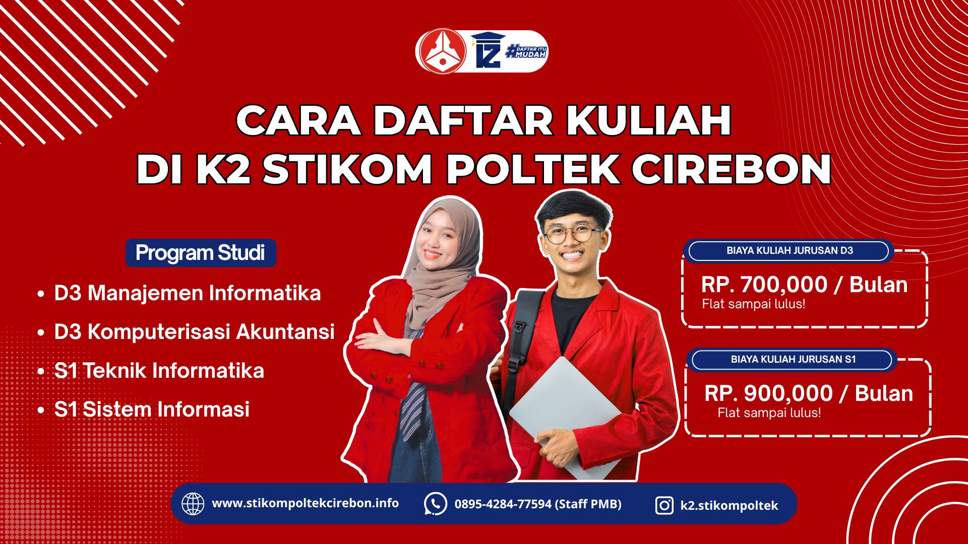 Cara daftar kuliah di K2 STIKOM Poltek Cirebon