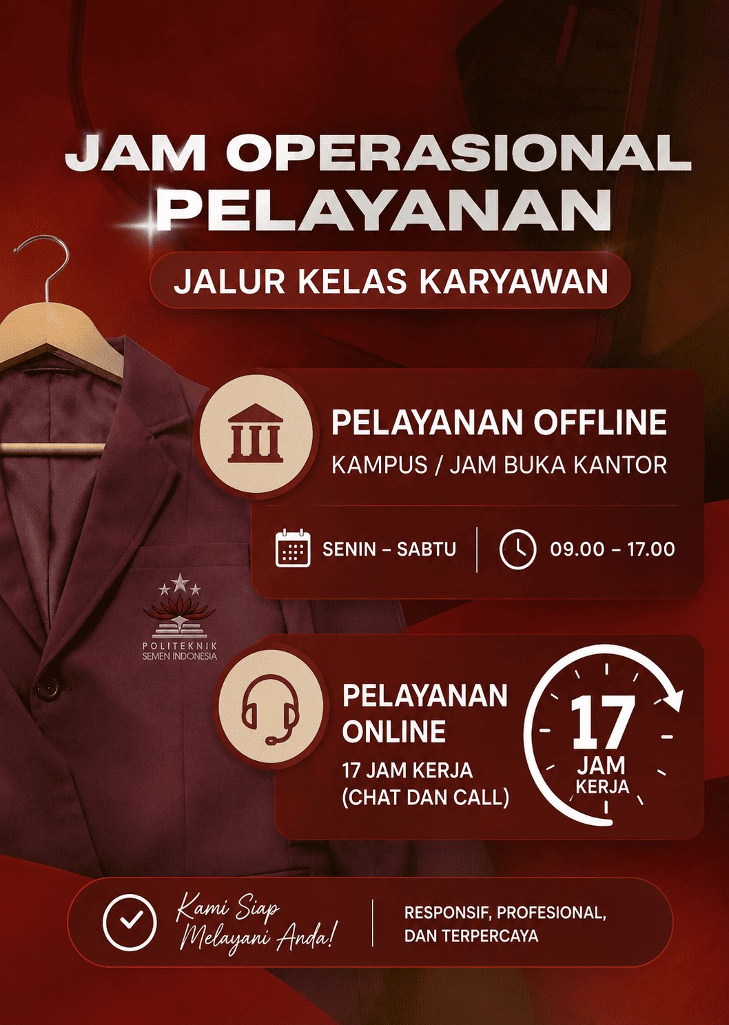 Admisi Kelas Karyawan Polteksi: Siap Melayani Online dan Offline