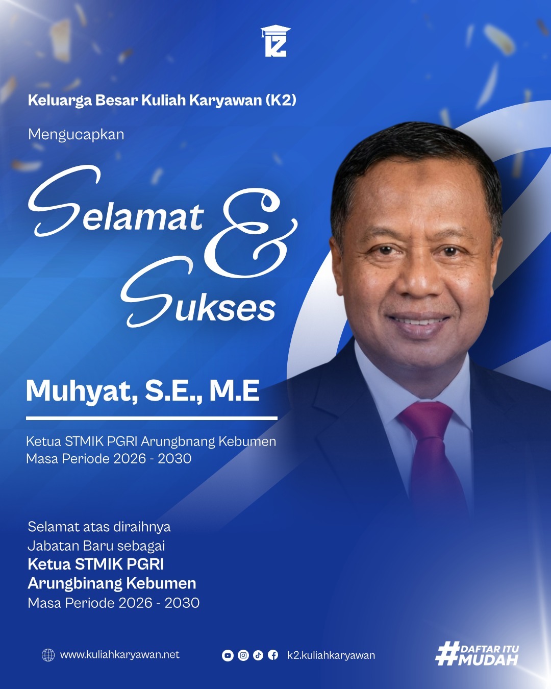 Pelantikan Ketua Kampus STMIK PGRI Kebumen