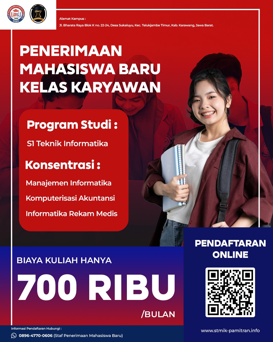 Pendaftaran Mahasiswa Baru STMIK Pamitran - Perkuliahan Februari 2025