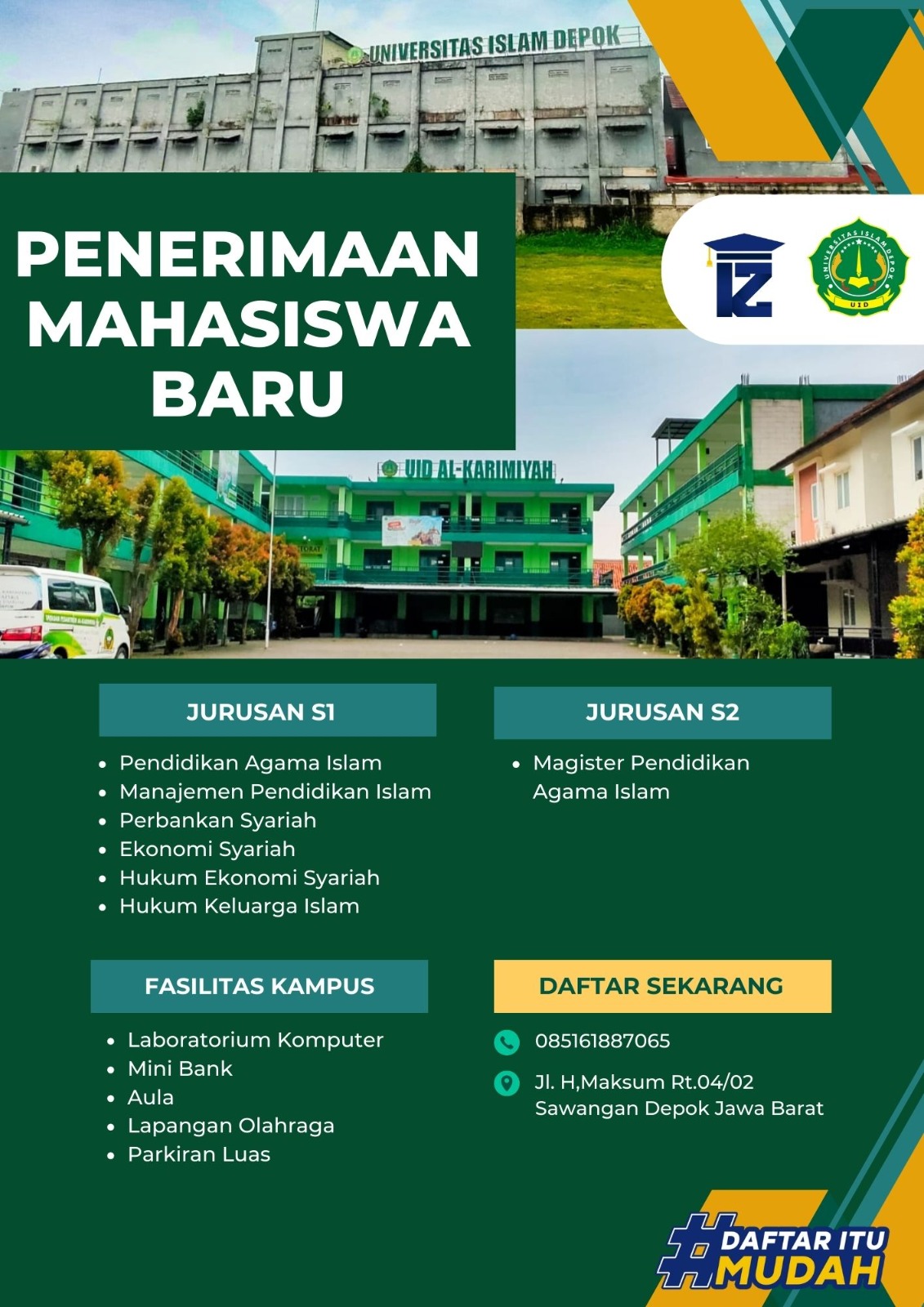 Pendaftaran Kelas Karyawan Jurusan Perbankan Syariah di Univ Islam Depok